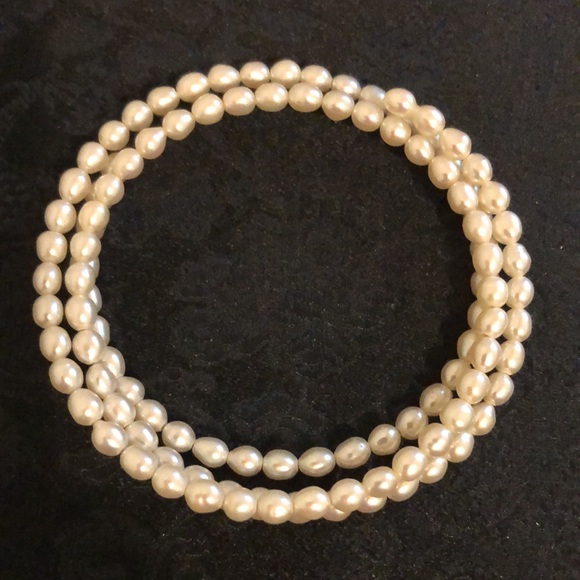 Glass Bead Necklace and Simulated Pearls Necklace/Bracelet - Picture 3 of 4